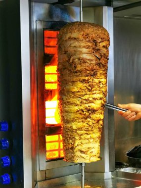 Shawarma şiş tavuğunun arkaplan resmi.