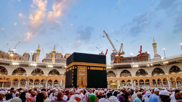 Mecca Saudi Arabia Března 2019 Dveře Kaaby Názvem Multazam Grantově — Stock fotografie