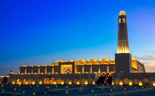 Mezquita Imam Abdul Wahab Gran Mezquita Del Estado Qatar — Foto de Stock