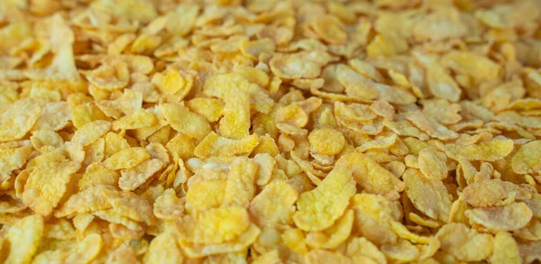 Hintergrundbild Von Cornflakes Auf Einem Tisch — Stockfoto