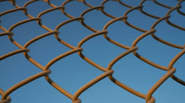 Background Image Garden Chain Link Fence Fence — Stock Photo, Image