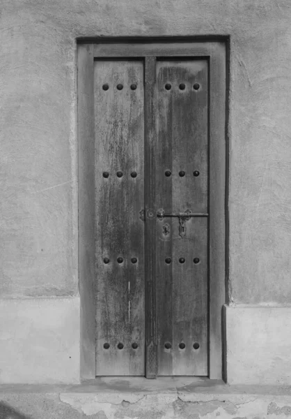 Традиционная Дверь Арабического Дома Старая Дверь Араба Арабский Стиль — стоковое фото