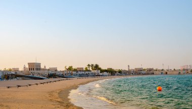 Katar 'daki güzel plajlar. Al Wakrah plajı. Katar plajları