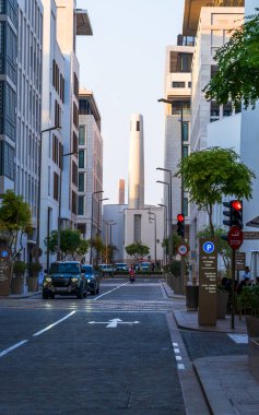 Doha, qatar-Haziran 05.2025: Mesharib Downtown Doha Urban Street View