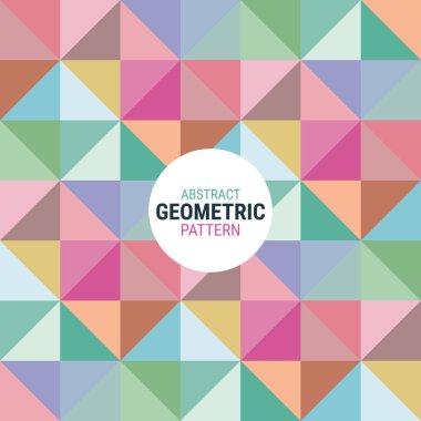 Soyut geometrik desen. Kusursuz bir vektör arka planı. Bu retro ve modern stilleri uyumlu karışımı ile basit bir vektör illüstrasyon. Gerekirse renk değiştirilebilir. Eps10 vektörü.