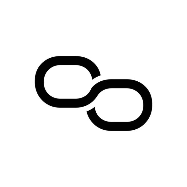 初始简单字母Oo标志设计向量模板 最小Oo字母标志设计 — 图库矢量图片