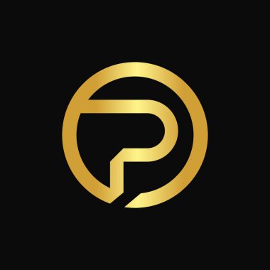 İlk Harf İşlem Logosu Tasarım Vektör Şablonu. Soyut Harf Minimum Tipografi Logosu Tasarımı