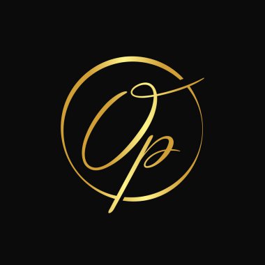 İlk Harf İşlem Logosu Tasarım Vektör Şablonu. Soyut Harf Minimum Tipografi Logosu Tasarımı