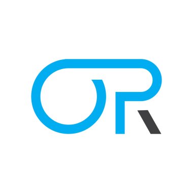 İlk Harf veya Logo Tasarım Vektör Şablonu. Soyut Harf Minimum Tipografi Logosu Tasarımı