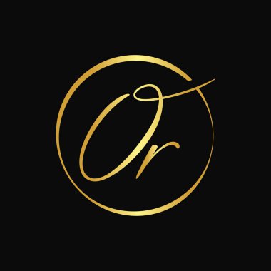 İlk Harf veya Logo Tasarım Vektör Şablonu. Soyut Harf Minimum Tipografi Logosu Tasarımı