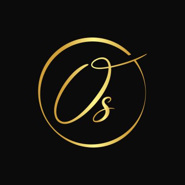 İlk Harf İşlem Logosu Tasarım Vektör Şablonu. Soyut Harf Minimum Tipografi Logosu Tasarımı