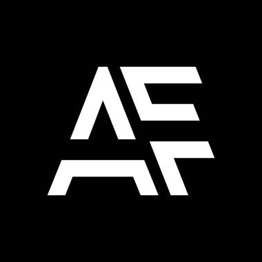 AF Logo Tasarım İş Tipografi Vektör Şablonu. Yaratıcı Bağlı Harf AF Logo Şablonu. AF Yazı Tipi Logosu