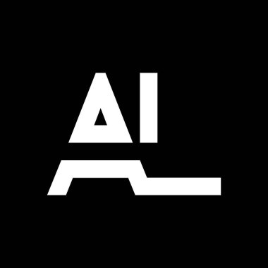 AL Logo Tasarım İş Tipografi Vektör Şablonu. Yaratıcı Bağlı Harf AL Logo Şablonu. AL Yazı Tipi Logosu