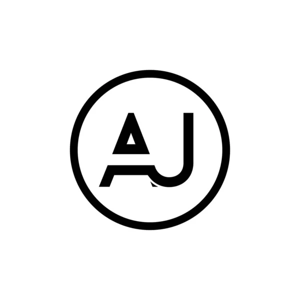 Aj标志设计业务字体矢量模板 创意连锁字母Aj标志模板 Aj字体类型标志 — 图库矢量图片