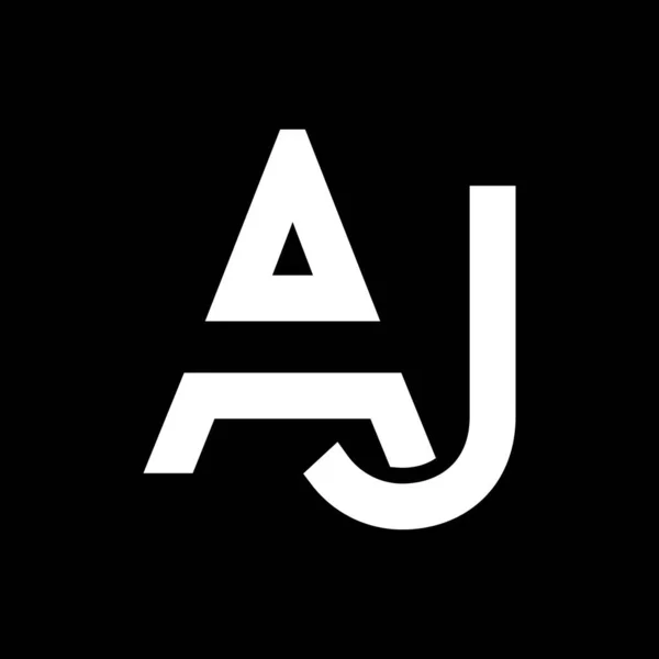 Aj标志设计业务字体矢量模板 创意连锁字母Aj标志模板 Aj字体类型标志 — 图库矢量图片