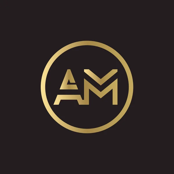 Am标志设计业务地形图向量模板 创意关联信件Am标志模板 Am字体类型标志 — 图库矢量图片