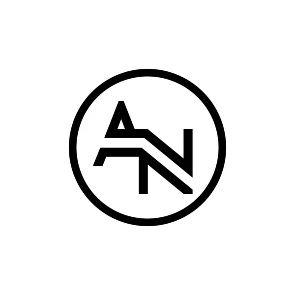 Logo Tasarımı Tipografi Vektör Şablonu Yaratıcı Bağlı Harf Logo Şablonu — Stok Vektör