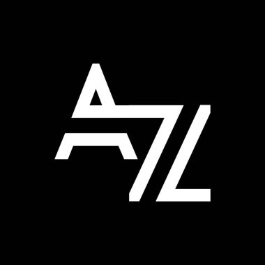 AZ Logo Tasarım İş Tipografi Vektör Şablonu. Yaratıcı Bağlı Harf AZ Logo Şablonu. AZ Yazı Tipi Logosu