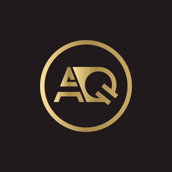 Aq标志设计业务字体矢量模板 创意连体字母Aq标志模板 Aq字体类型标志 — 图库矢量图片