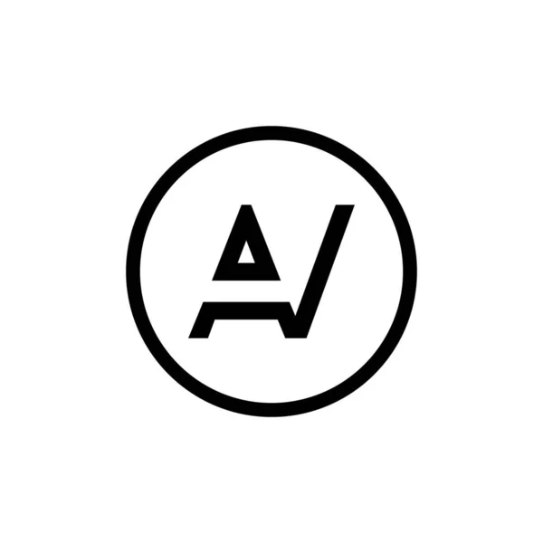 Logo Design Tipografía Negocios Plantilla Vectorial Carta Vinculada Creativa Logo — Vector de stock