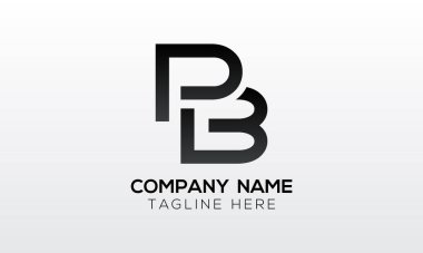 Yaratıcı modern iş tipografi vektör şablonlu PB Harf Logosu. Yaratıcı Harf PB Logo Vektörü.