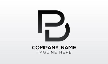 İlk PD, PB, B Letter logosu ve yaratıcı modern iş tipografi vektör şablonu. Creative Letter PD, PB, B Logo Vektörü.