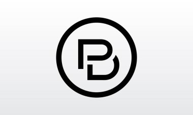 İlk PD, PB, B Letter logosu ve yaratıcı modern iş tipografi vektör şablonu. Creative Letter PD, PB, B Logo Vektörü.