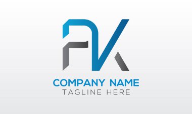 Yaratıcı modern iş tipografi vektör şablonlu ilk PK Harf Logosu. Yaratıcı Harf PK Logo Vektörü.