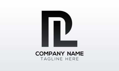 Yaratıcı modern iş tipografi vektör şablonlu ilk PL Harf Logosu. Yaratıcı Harf PL Logo Vektörü.