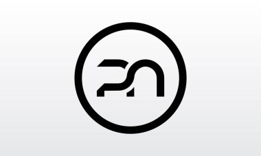Yaratıcı modern iş tipografi vektör şablonlu ilk PN Harf Logosu. Yaratıcı Harf PN Logo Vektörü.