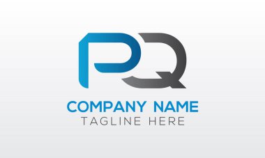 Yaratıcı modern iş tipografi vektör şablonlu ilk PQ Harf Logosu. Yaratıcı Harf PQ Logo Vektörü.