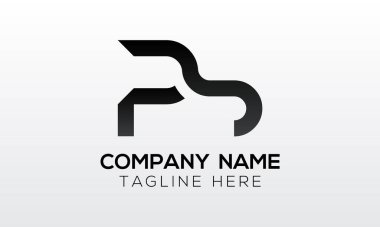 Yaratıcı modern iş tipografi vektör şablonu içeren ilk PS Harf Logosu. Yaratıcı Harf PS Logo Vektörü.