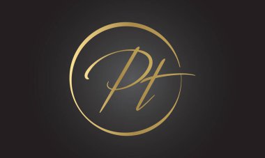 Yaratıcı modern iş tipografi vektör şablonlu ilk PT Harf Logosu. Yaratıcı Harf PT Logo Vektörü.