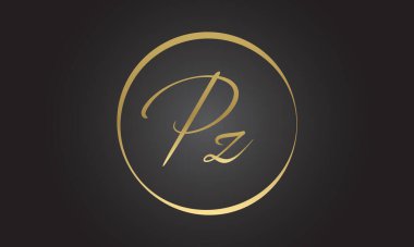 Yaratıcı modern iş tipografi vektör şablonlu PZ Harf Logosu. Yaratıcı Harf PZ Logo Vektörü.
