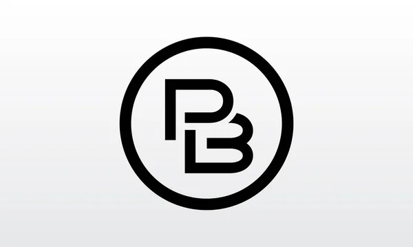 Первоначальный Логотип Letter Векторным Шаблоном Креативной Современной Бизнес Типографии Creative — стоковый вектор