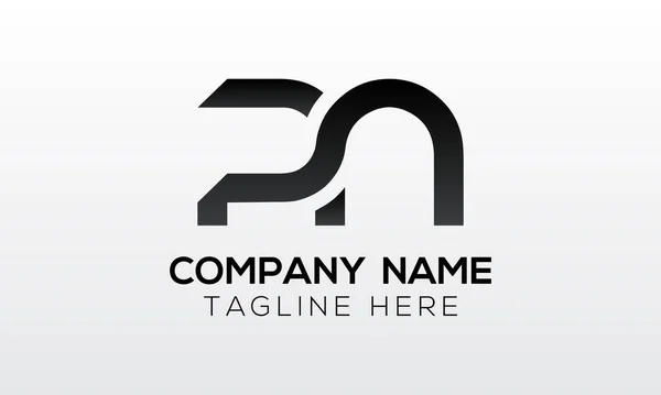 Yaratıcı modern iş tipografi vektör şablonlu ilk PN Harf Logosu. Yaratıcı Harf PN Logo Vektörü.
