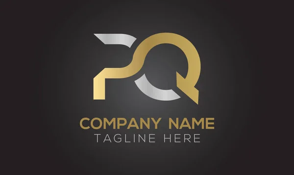 Yaratıcı modern iş tipografi vektör şablonlu ilk PQ Harf Logosu. Yaratıcı Harf PQ Logo Vektörü.