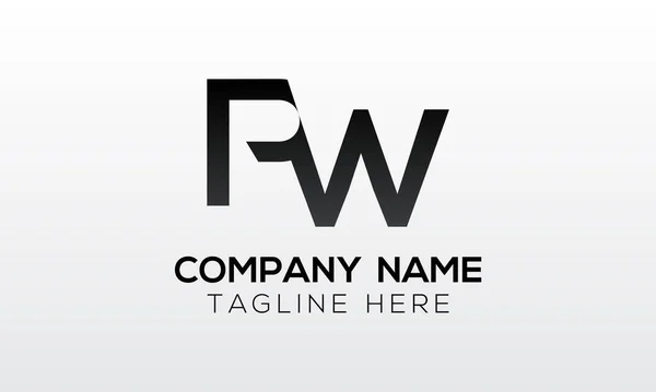 Początkowe Logo Pisma Kreatywną Współczesną Pisownią Biznesową Szablon Wektora List — Wektor stockowy