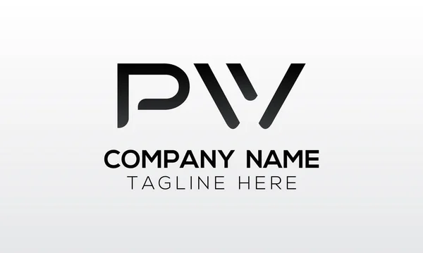 Początkowe Logo Pisma Kreatywną Współczesną Pisownią Biznesową Szablon Wektora List — Wektor stockowy