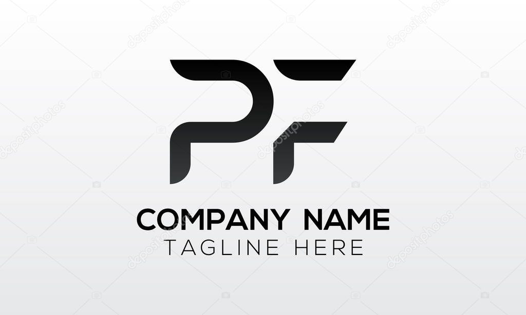 Initial PF Letter Logo With Creative Modern Business Typography Vector Template. Creative Letter PF Logo Vector.