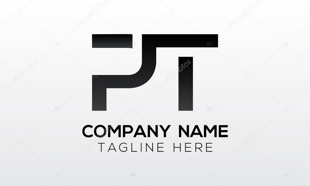 Initial PT Letter Logo With Creative Modern Business Typography Vector Template. Creative Letter PT Logo Vector.