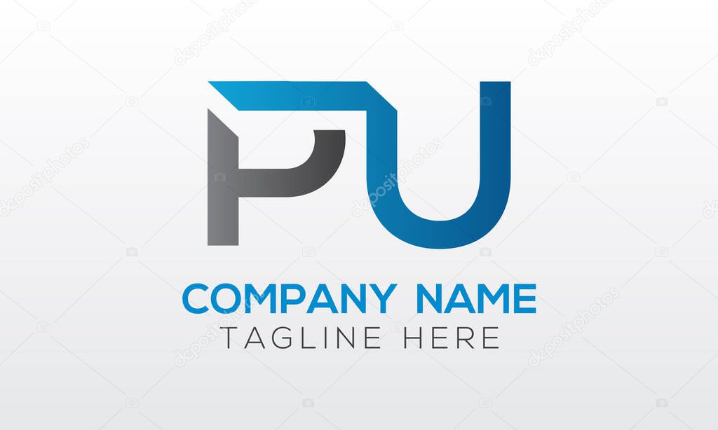Initial PU Letter Logo With Creative Modern Business Typography Vector Template. Creative Letter PU Logo Vector.