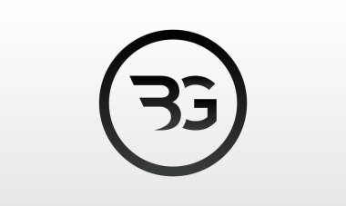 Yaratıcı modern iş tipografi vektör şablonlu ilk BG Harf Logosu. Yaratıcı Harf BG Logo Vektörü.