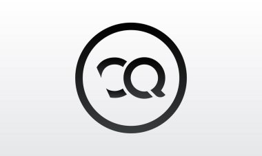 Yaratıcı modern iş tipografi vektör şablonlu ilk CQ Harf Logosu. Yaratıcı Harf CQ Logo Vektörü.