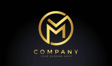 Yaratıcı modern iş tipografi temsilcisi şablonlu M harfi logosu. Yaratıcı Soyut Harf M Logo Tasarımı