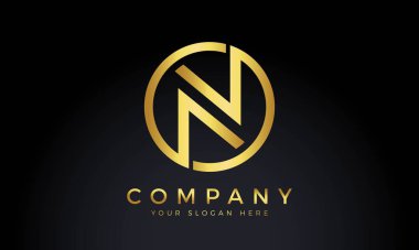 Yaratıcı modern iş tipografisi vektör şablonlu ilk harf N logosu. Yaratıcı Soyut Harf N Logo Tasarımı