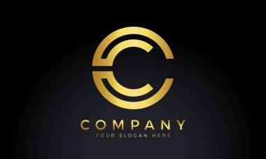 Yaratıcı modern iş tipografi vektör şablonlu C harfi logosu. Yaratıcı Soyut Harf C Logo Tasarımı