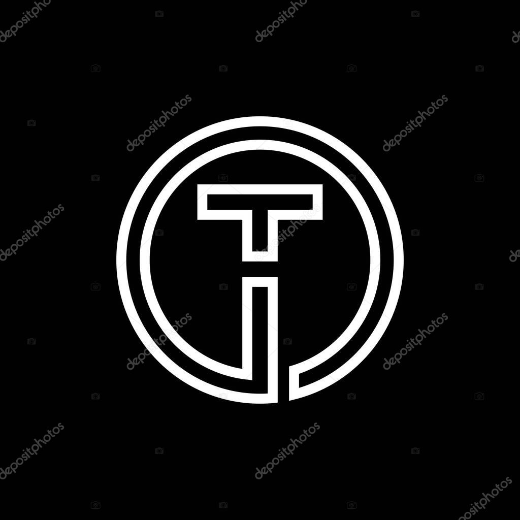 Initial Letter T Logo With Creative Circle Monogram Business Typography Vector Template. Creative Abstract Letter T Logo Design
