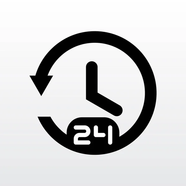 Timer Service Online Vektor Ikon Design Non Stop Arbejde Symbol – Stock-vektor