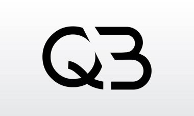 İlk harf QB logo tasarımı ve yaratıcı modern iş tipografi vektör şablonu. Yaratıcı izole edilmiş QB harf logosu tasarımı